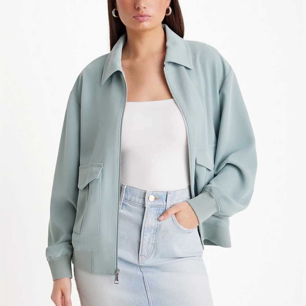 Express Oversized Utility Bomber Jacket
